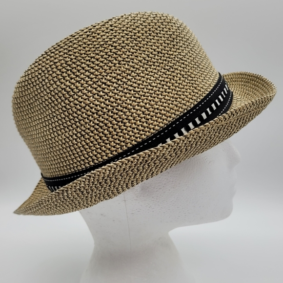 DELUX | woven straw fedora hat - Picture 4 of 8